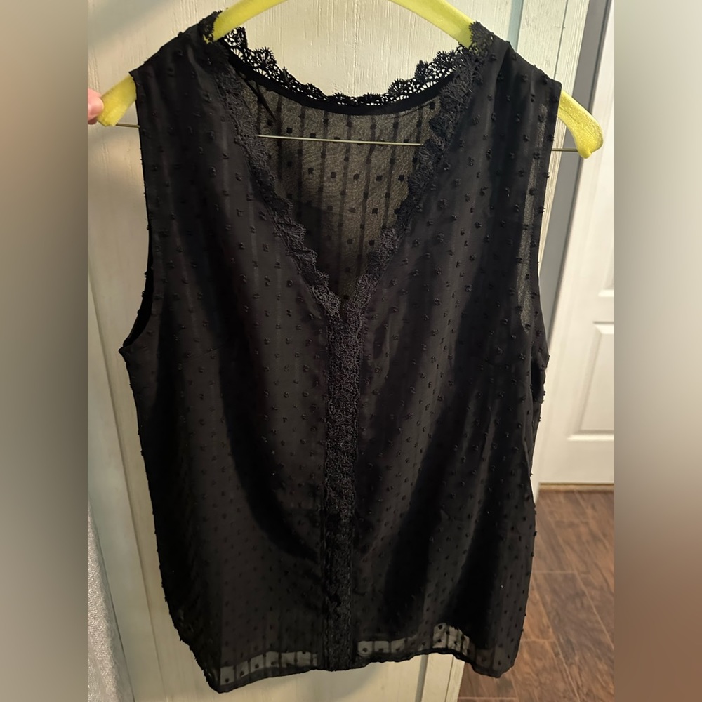 Women’s black dress tank